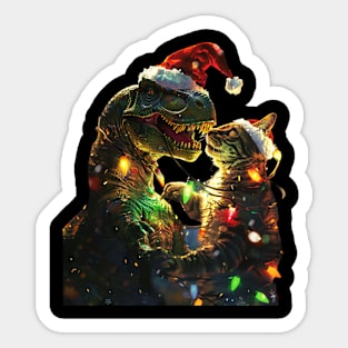 Cat Dinosaur Kingdom Sticker